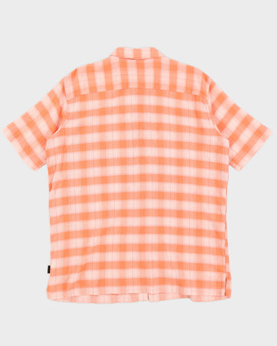 Patagonia Orange Plaid Cotton Shirt - XL