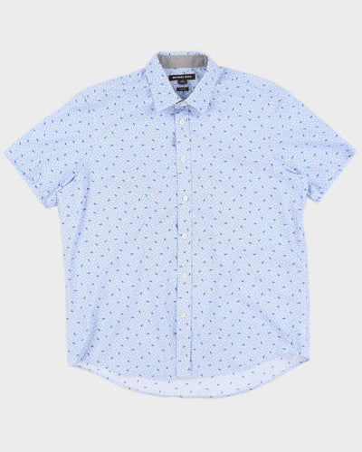 Michael Kors Blue Printed Shirt - L