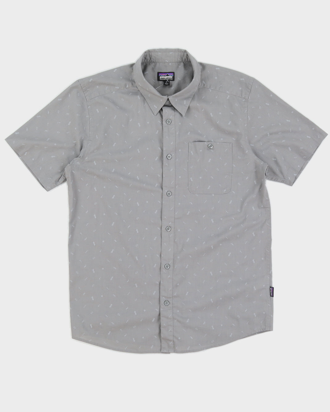 Patagonia Grey Printed Pocket Shirt - M