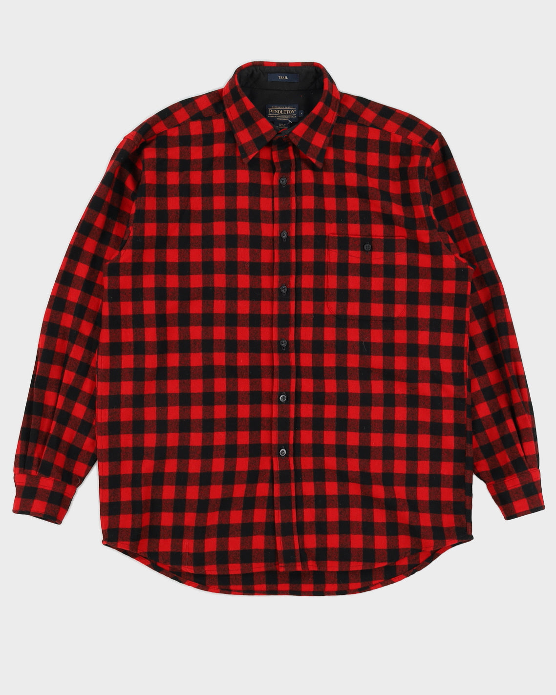 Pendleton Red Wool Flannel Shirt - L