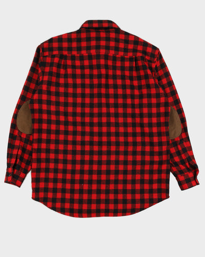 Pendleton Red Wool Flannel Shirt - L