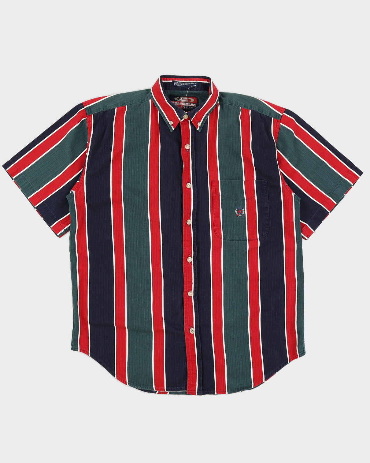 Vintage 90s Coliseum Classic Striped Shirt - M