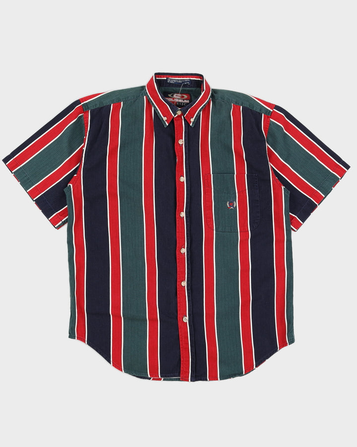 Vintage 90s Coliseum Classic Striped Shirt - M