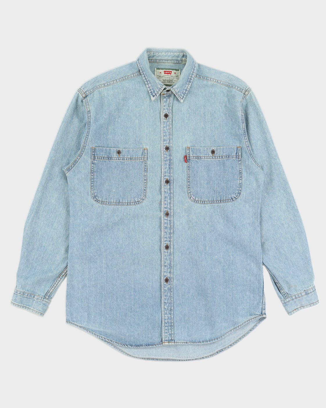 Vintage 90s Levi's Denim Long Sleeved Shirt - M