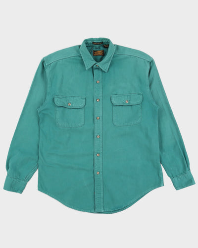 Vintage 90s Eddie Bauer Green  Long Sleeved Shirt - L