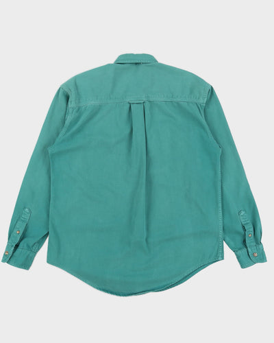 Vintage 90s Eddie Bauer Green  Long Sleeved Shirt - L