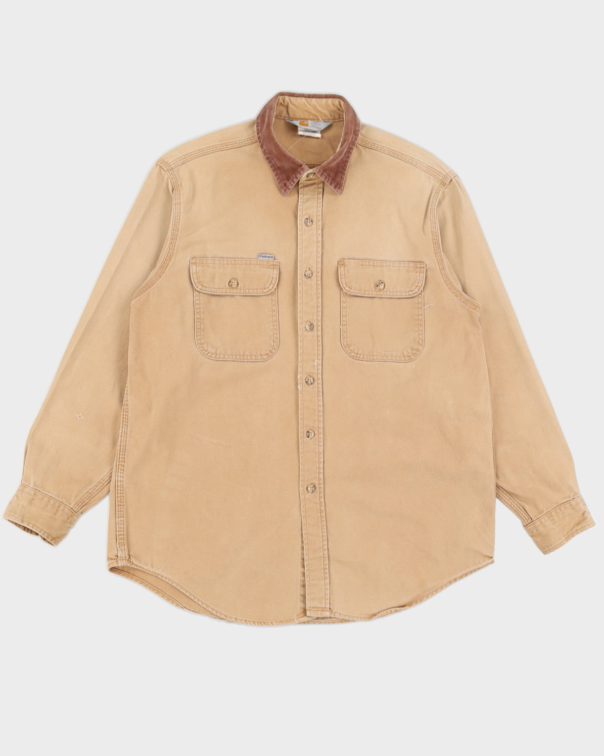 Carhartt Beige Work Long Sleeved Shirt - L