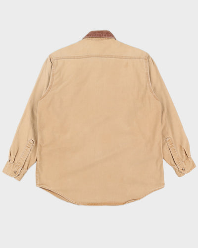 Carhartt Beige Work Long Sleeved Shirt - L