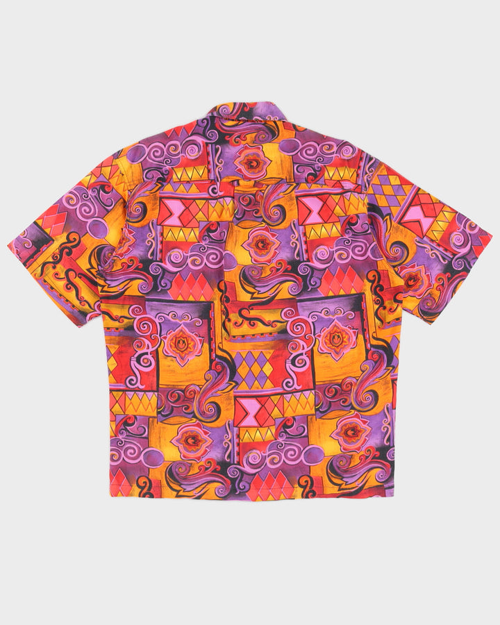 Vintage 90s Mates Miami Purple & Orange Shirt - L/XL