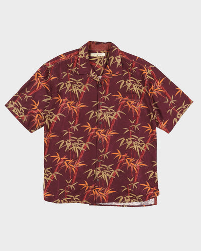 Tommy Bahama Burgundy Hawaiian Shirt - XXL / XXXL