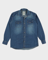 Diesel Men's Blue Denim Shirt - XL
