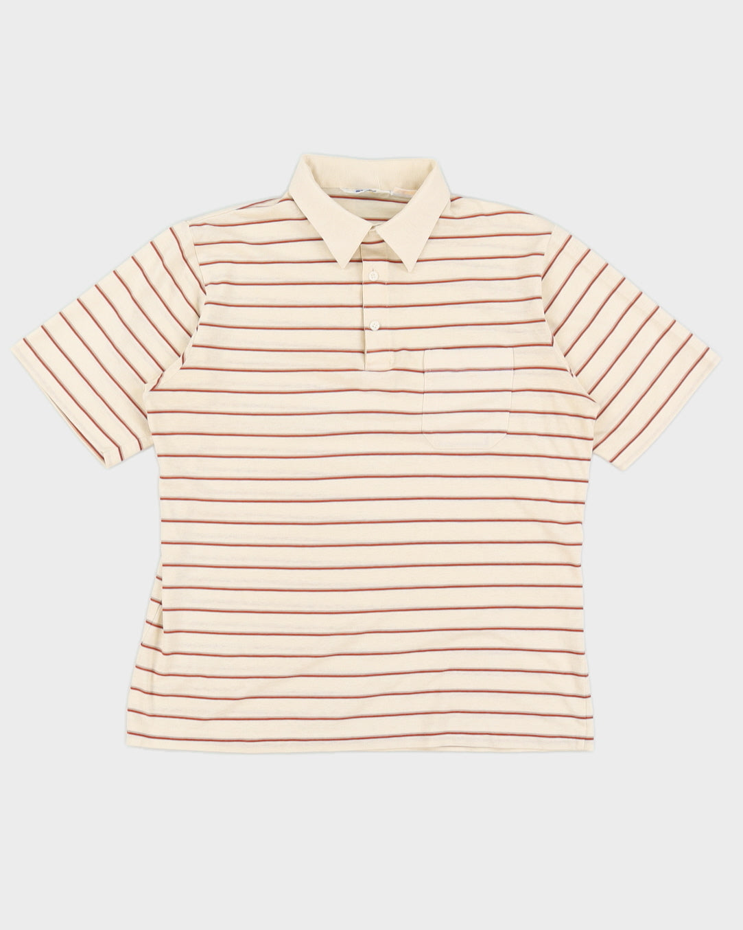Striped Vintage Wolsey Polo Shirt - L