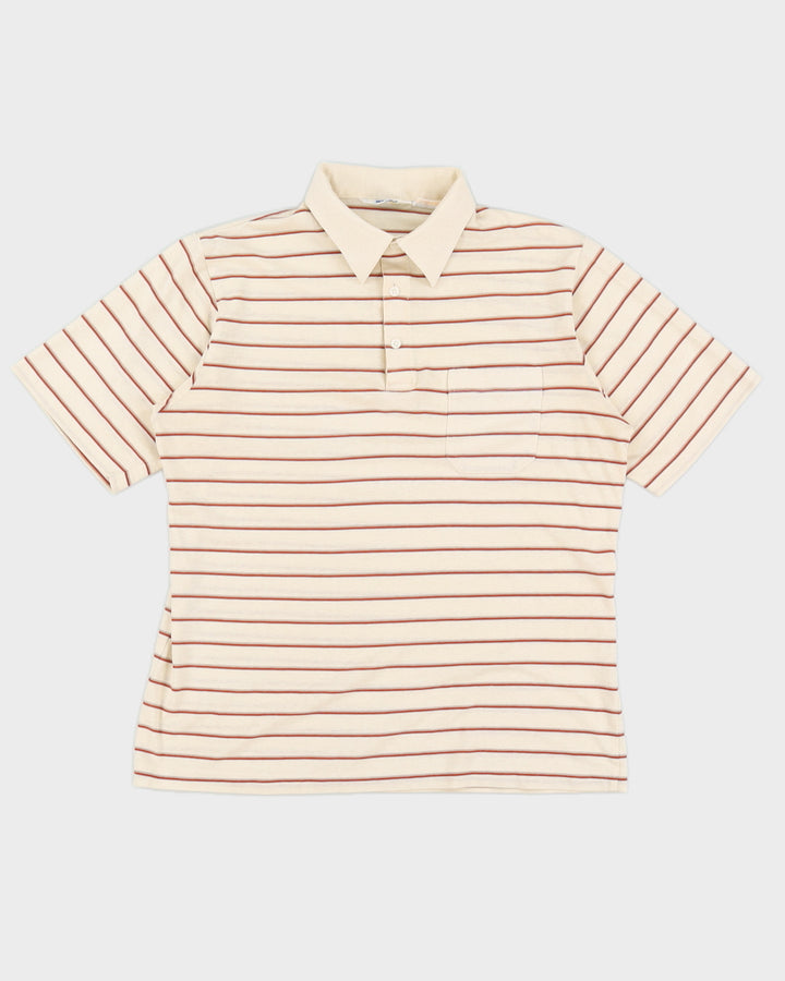 Striped Vintage Wolsey Polo Shirt - L