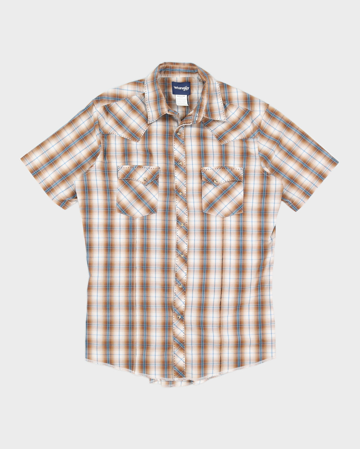 Wrangler Brown Checked Western Shirt - XL