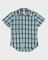 Levi's Blue And Green Checked Western Shirt - S