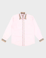 Pink Burberry Shirt - L