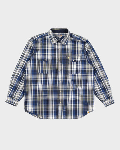 Blue Check Carhartt Shirt - XL