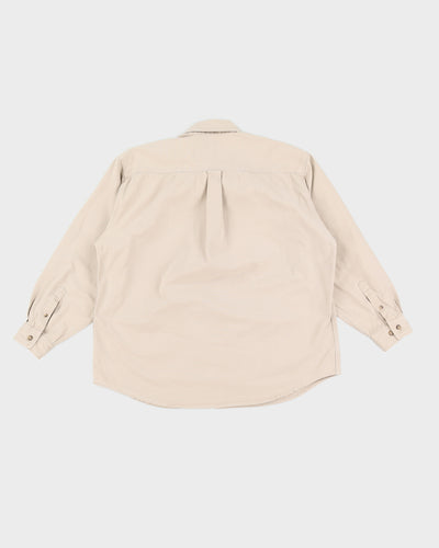 Beige Structured Carhartt Workwear Shirt -XL