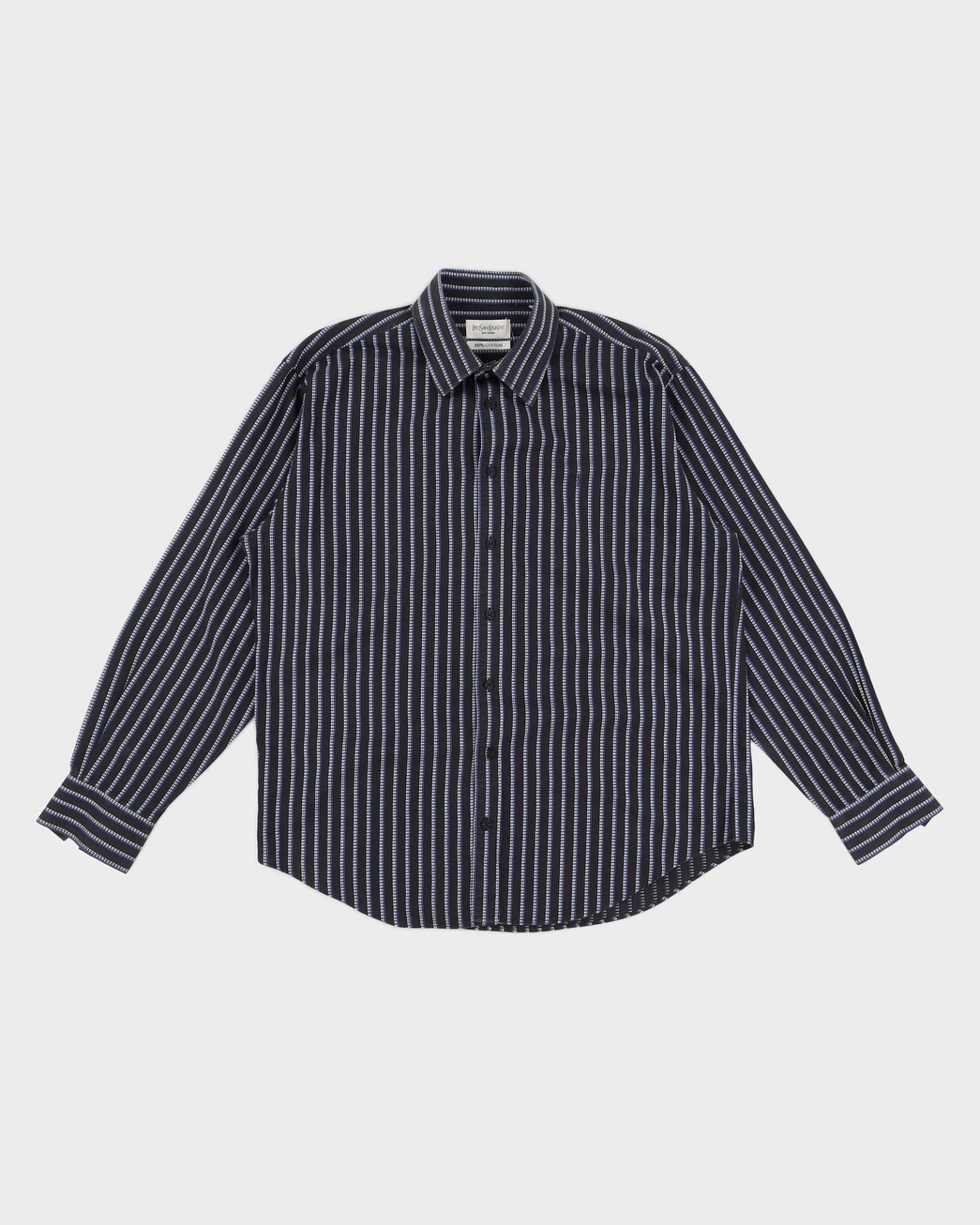 Blue Striped Yves Saint Laurent Shirt - XXL