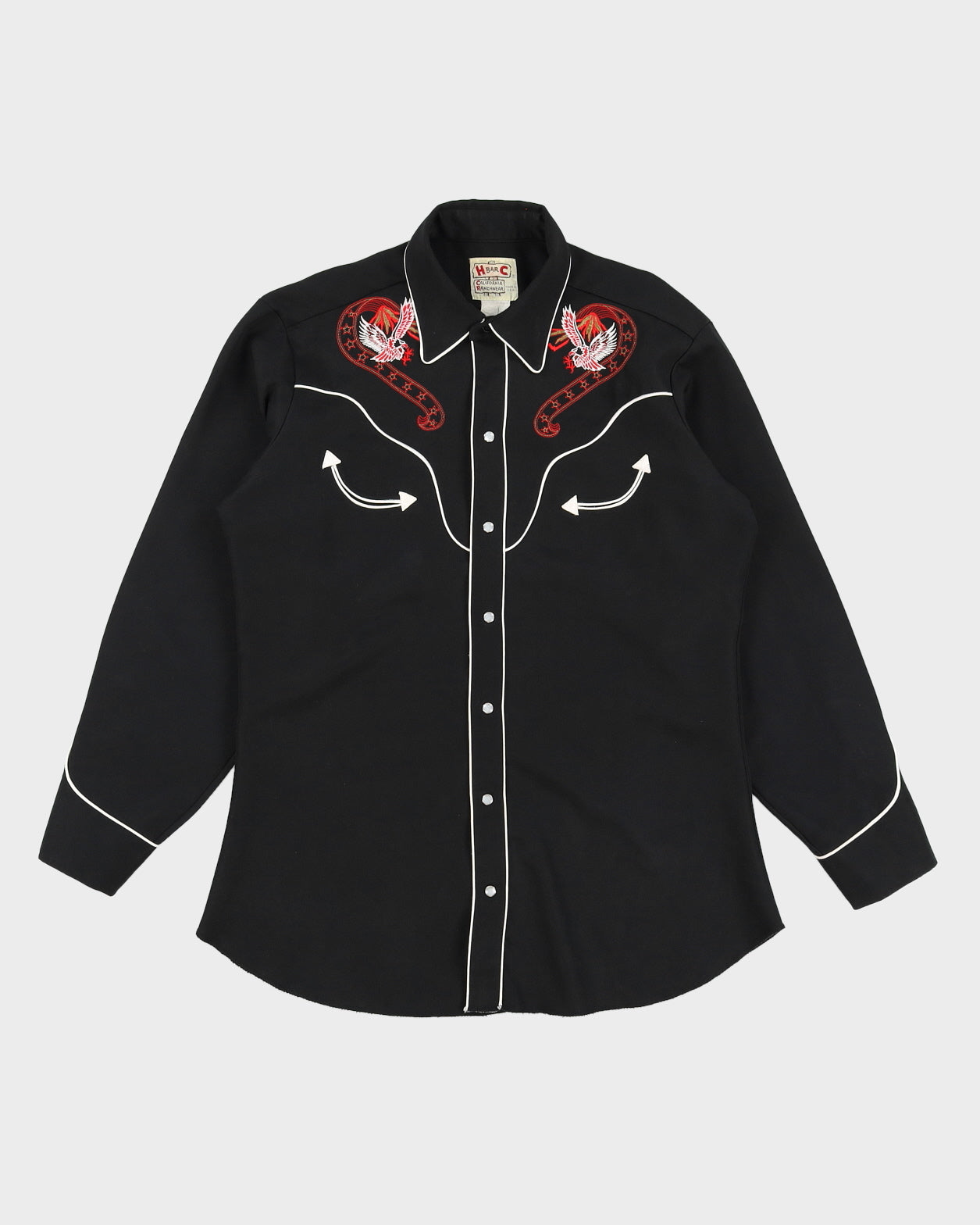 Black H Bar C Western Shirt - XL
