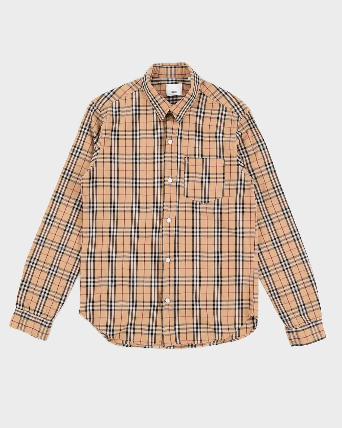 Burberry Signature Plaid Men's Button-up Shirt - S