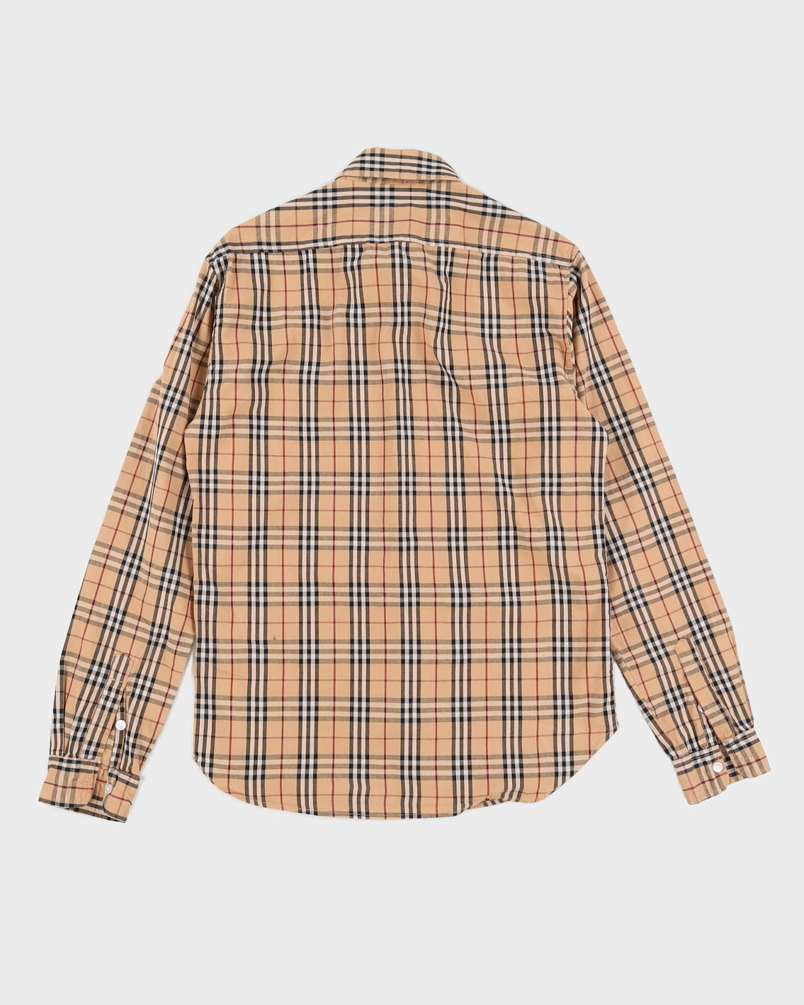 Burberry Signature Plaid Men's Button-up Shirt - S