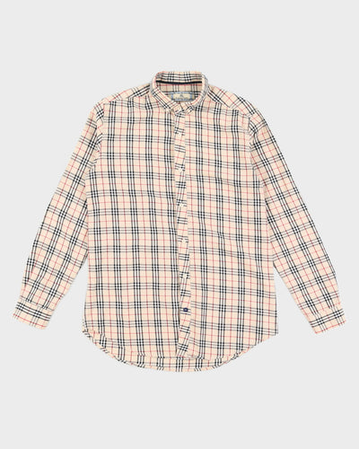 Burberry Signature Plaid Men's Button-up Shirt - M