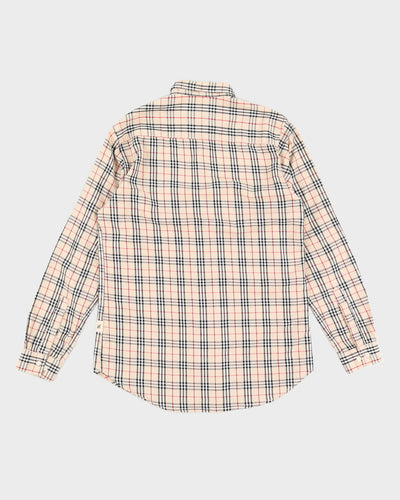 Burberry Signature Plaid Men's Button-up Shirt - M