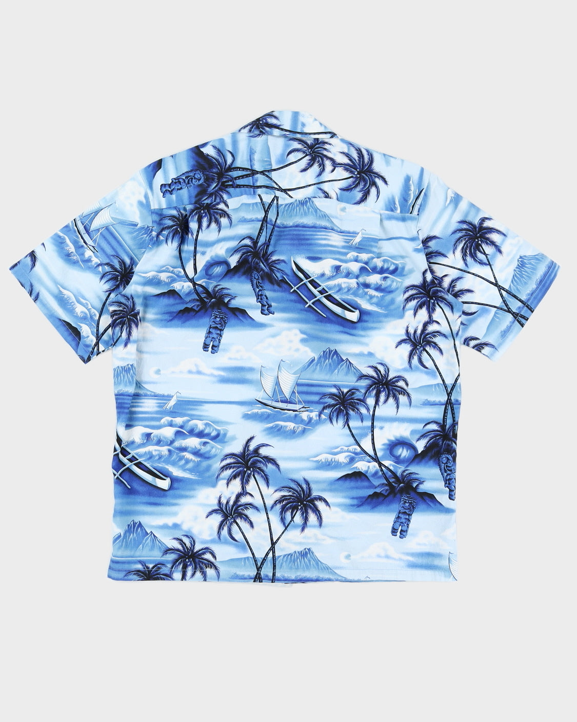 Blue Hawaiian Shirt - M