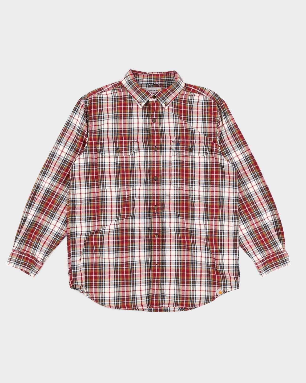 Red Check Carhartt Shirt - L