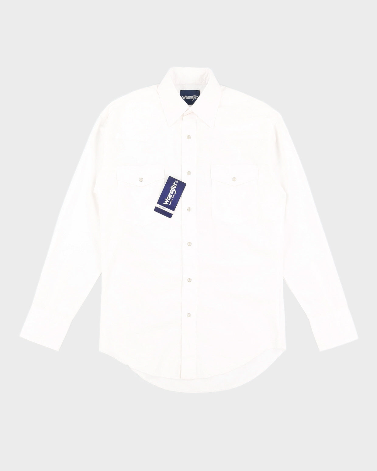 Wrangler White Western Shirt Deadstock With Tags - S
