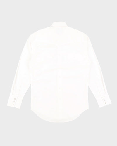 Wrangler White Western Shirt Deadstock With Tags - S