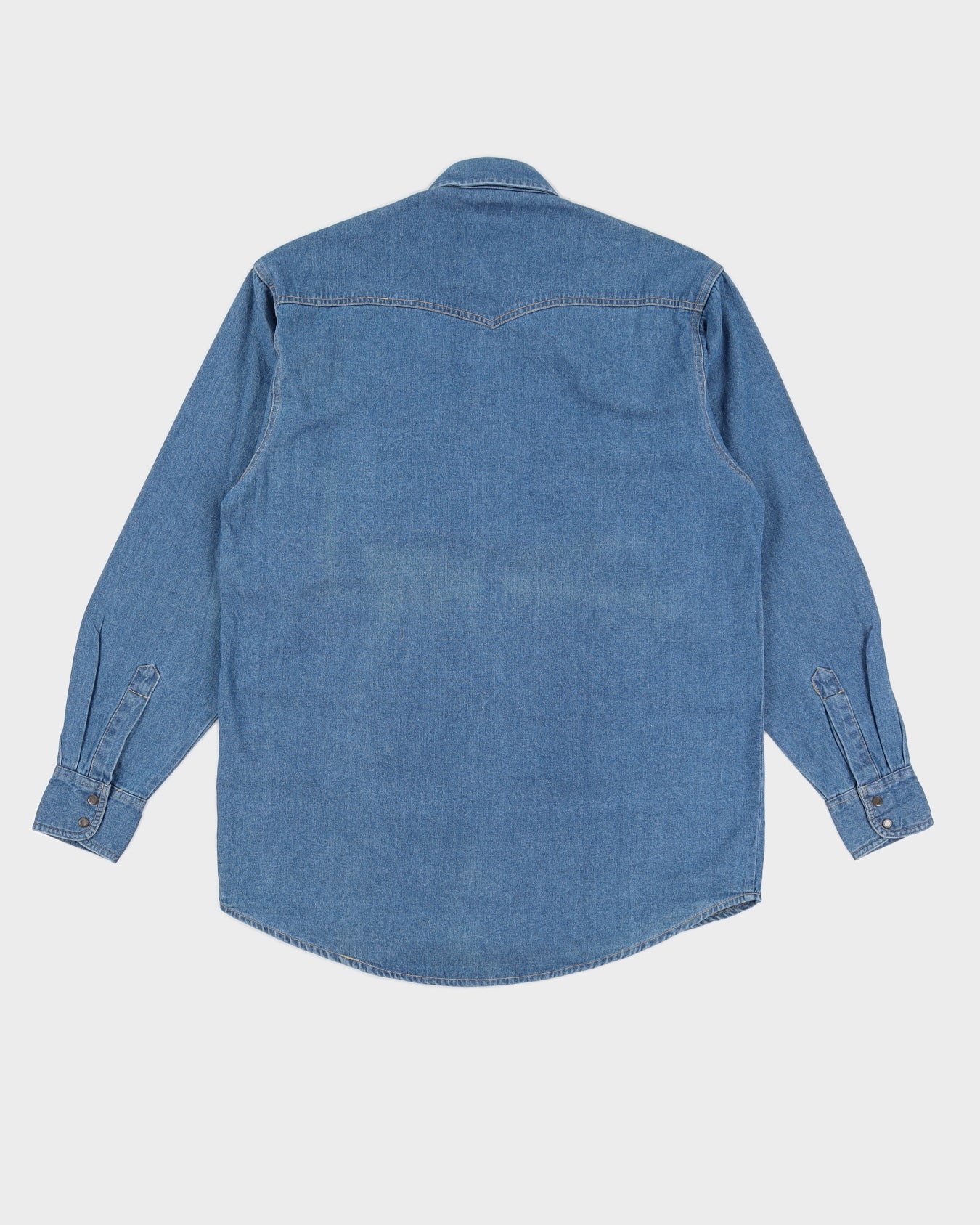 Dickies Blue Denim Long Sleeved Shirt Deadstock With Tags - M TALL