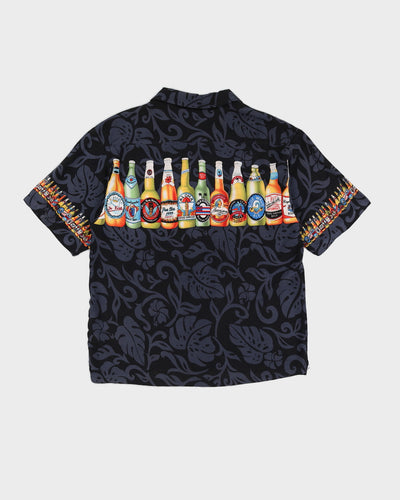 Beer Bottle Black Hawaiian Shirt - XL
