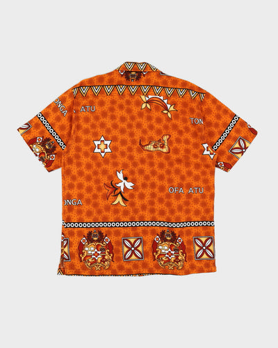 Orange Hawaiian Shirt - XL