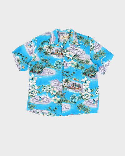Blue Hawaiian Shirt - L