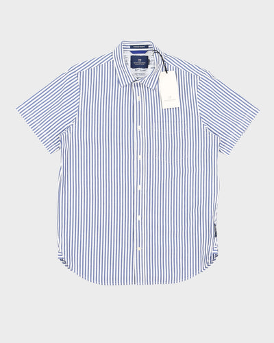 Scotch and Soda Everyday Holiday Blue and White Striped Shit - M