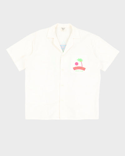 Vintage 90s Ambleside Beach Club Neon Shirt - M