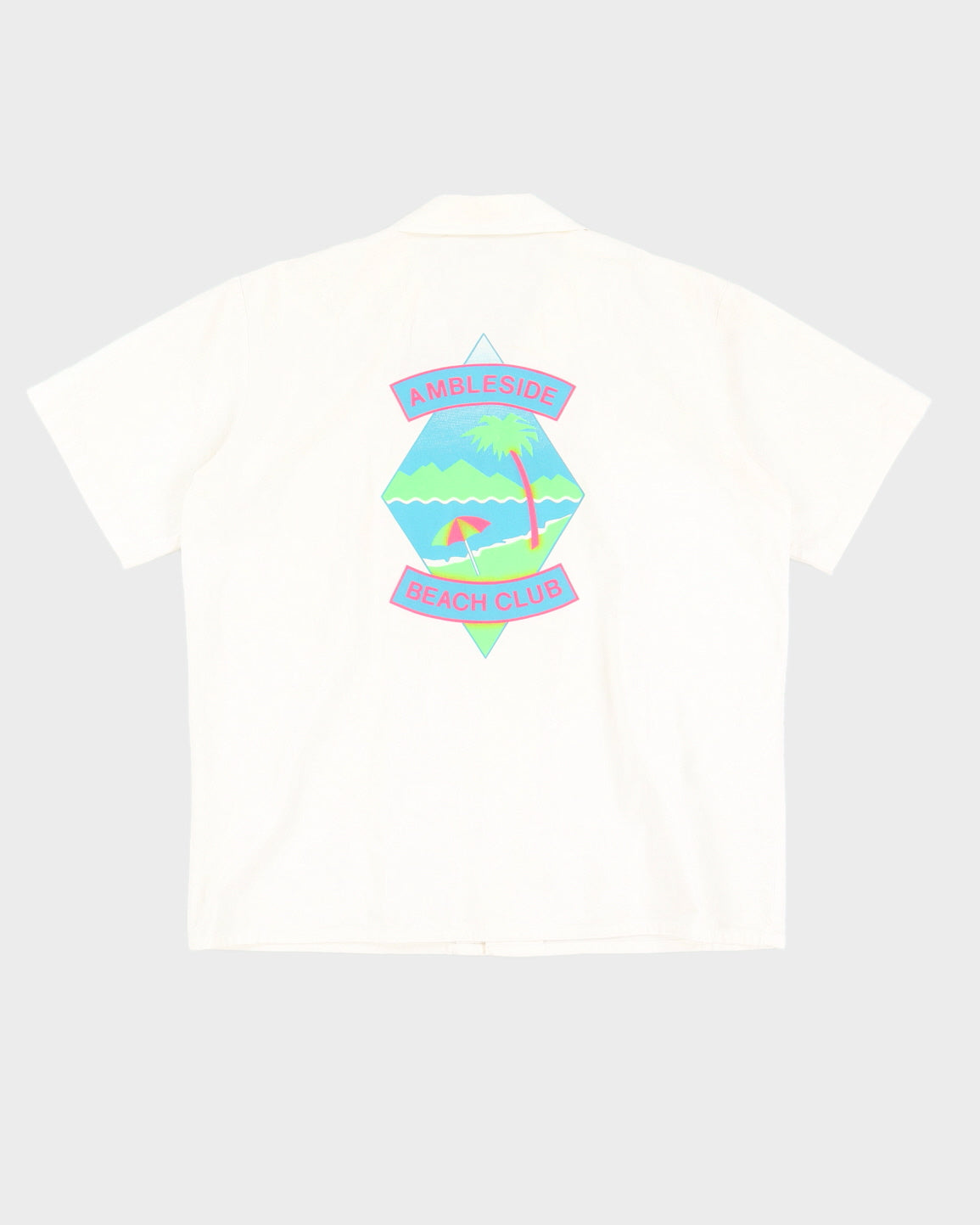 Vintage 90s Ambleside Beach Club Neon Shirt - M