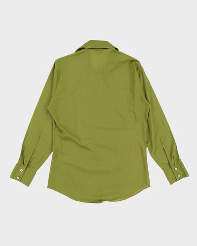 Vintage 70s Lancer California Green Long Sleeve Shirt - M