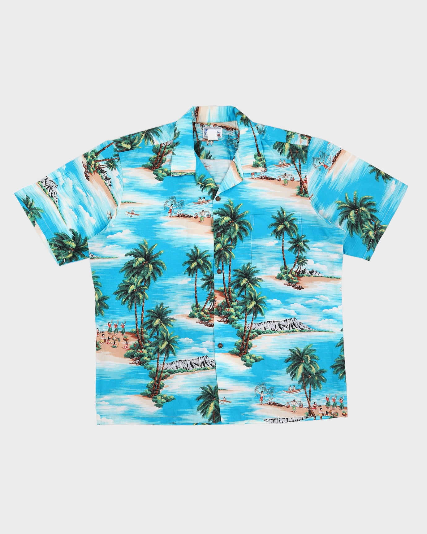 Vintage 90s Hawaii Blue Shirt - XL