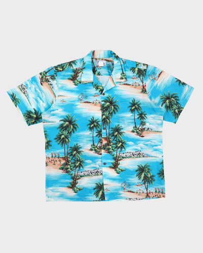 Vintage 90s Hawaii Blue Shirt - XL