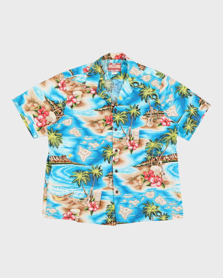 Chemise hawaïenne vintage RJC des années 90 XL