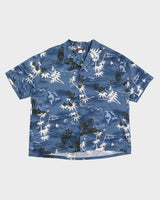 Vintage 90s Ali'i Blue Hawaiian Shirt - 3XL