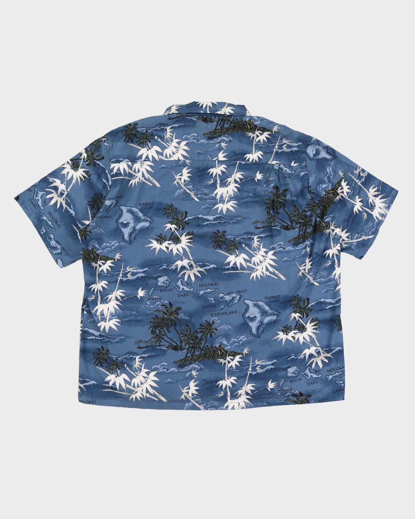 Vintage 90s Ali'i Blue Hawaiian Shirt - 3XL