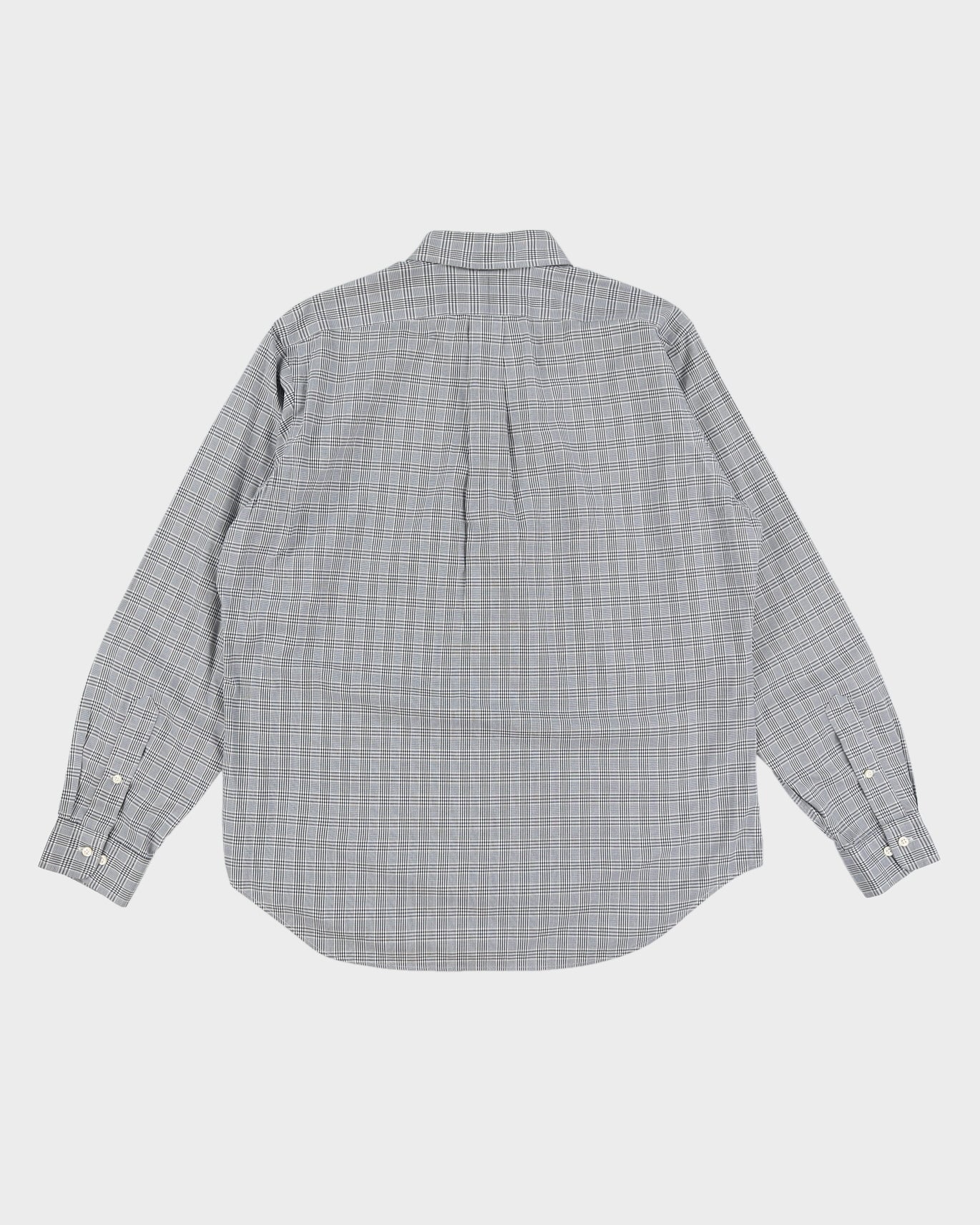 Vintage 90s Ralph Lauren Grey Plaid Shirt - XL