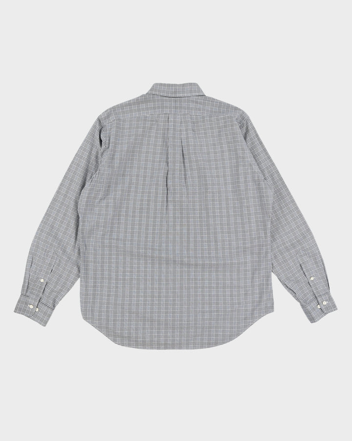 Vintage 90s Ralph Lauren Grey Plaid Shirt - XL