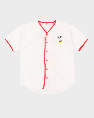 Vintage 90s Mickey & Friends White & Red Shirt - L