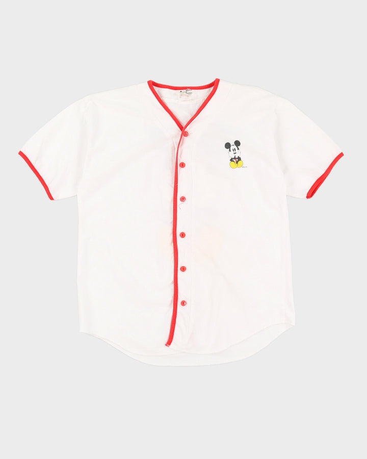 Vintage 90s Mickey & Friends White & Red Shirt - L