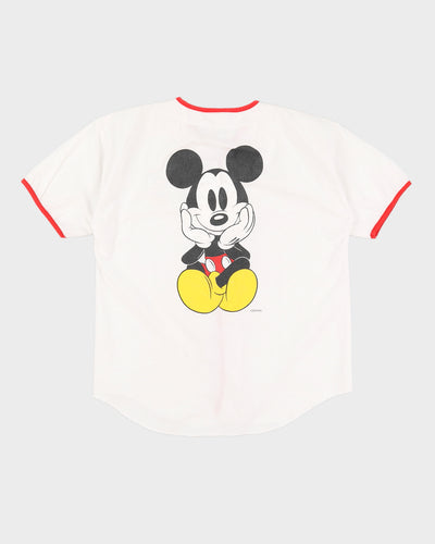 Vintage 90s Mickey & Friends White & Red Shirt - L